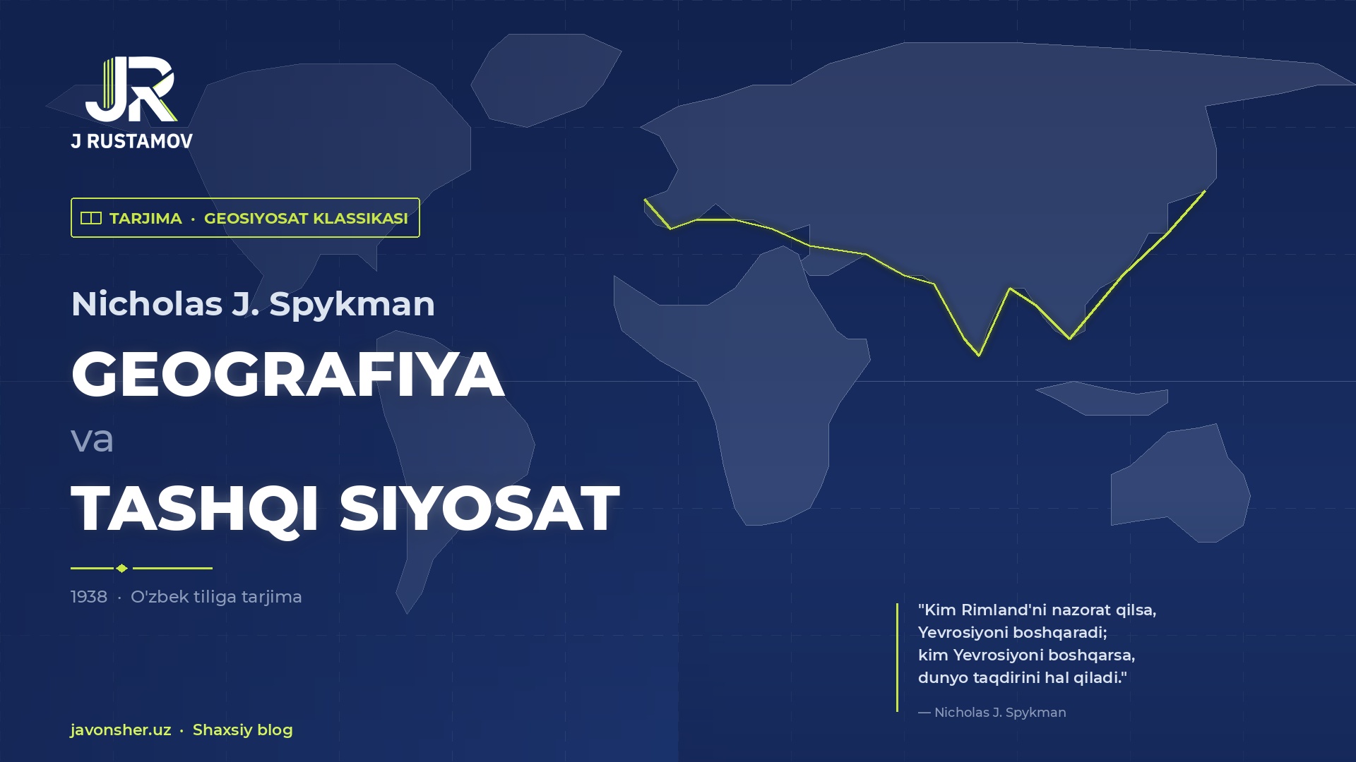GEOGRAFIYA VA TASHQI SIYOSAT
BIRINCHI QISM